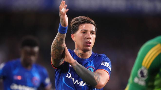 Enzo Fernández, durante un partido con el Chelsea (foto: Cordon Press).
