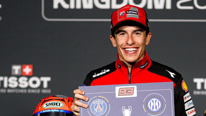 Marc Márquez, antes de empezar el Gran Premio de Silverstone (Foto: Ducati).