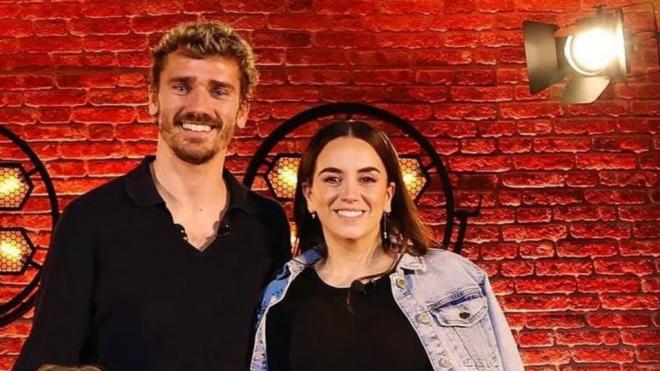 Antoine Griezmann y Erika Choperena (Instagram)