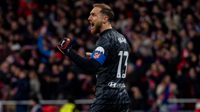 Jan Oblak, en un partido del Atlético de Madrid (Cordon Press)