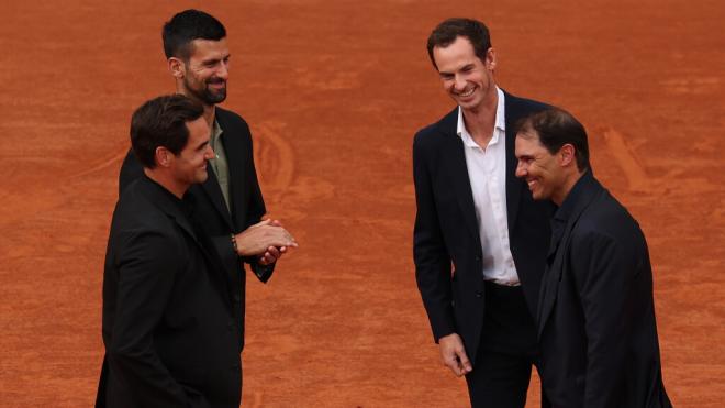 Djokovic, Federer, Murray y Nadal en Roland Garros (Movistar)