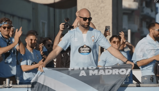 Claudio Giráldez en Praza América (Foto: RC Celta).