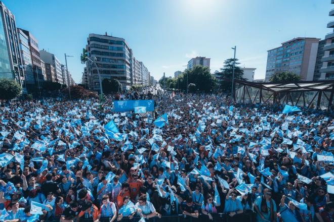 Fiesta en Praza América (Foto: RC Celta).