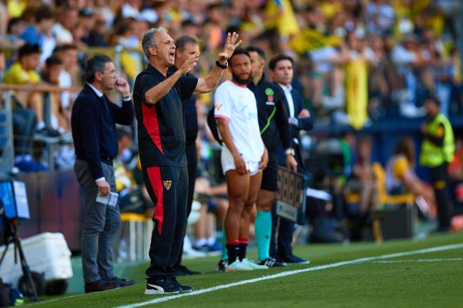 Joaquín Caparrós, en el Villarreal-Sevilla (Foto: Cordon Press).