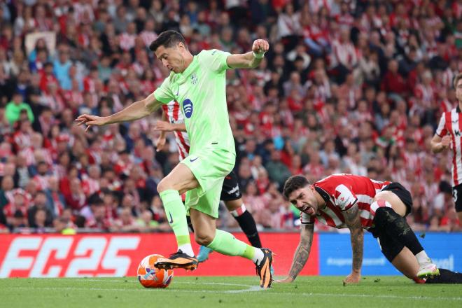 Lewandowski, en el Athletic-Barça (Cordon Press)