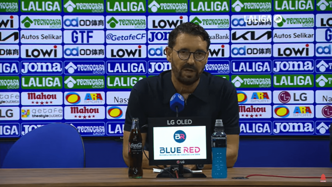 José Bordalás, en rueda de prensa tras el Getafe-Celta.