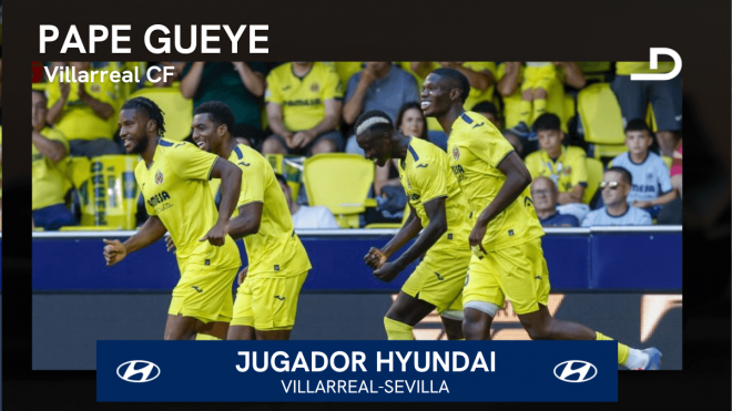Pape Gueye, Jugador Hyundai del Villarreal-Sevilla.