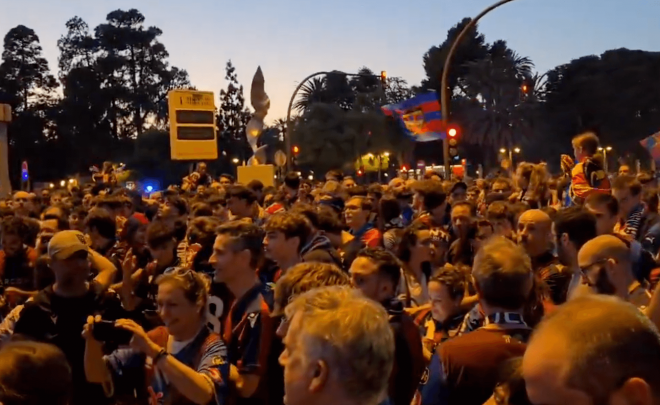 La Alameda se llenó para celebrar el ascenso del Levante UD