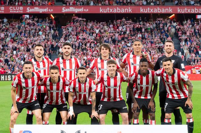 Este es el once que sacaba Valverde ante el Barça en San Mamés (Foto: Athletic Club).