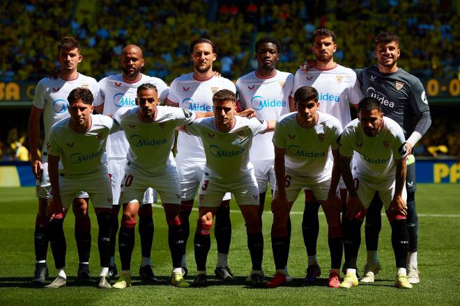 El XI del Sevilla ante el Villarreal (Foto: Cordon Press).