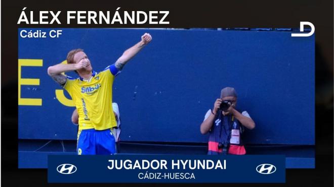 Álex Fernández, Jugador Hyundai del Cádiz-Huesca.