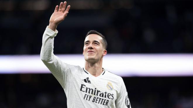 Lucas Vázquez en un partido con el Real Madrid (Foto: Cordon Press)