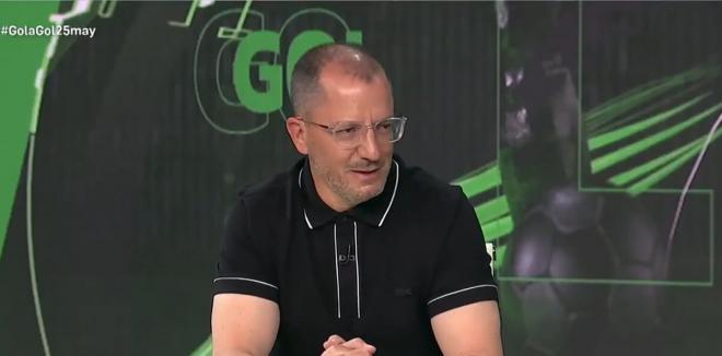 José Juan Romero, en Canal Sur (Captura: Gol a Gol).