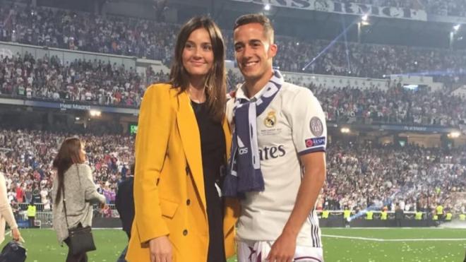 Lucas Vázquez y su mujer Maca. (Fuente: Instagram)