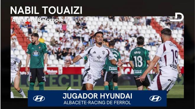 Nabil Touaizi, Jugador Hyundai del Albacete-Racing de Ferrol.