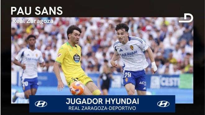 Pau Sans, Jugador Hyundai en el Zaragoza-Deportivo.