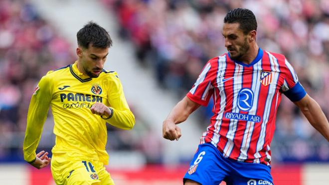 Álex Baena y Koke en el Atlético de Madrid-Villarreal (Fuente: Europa Press)