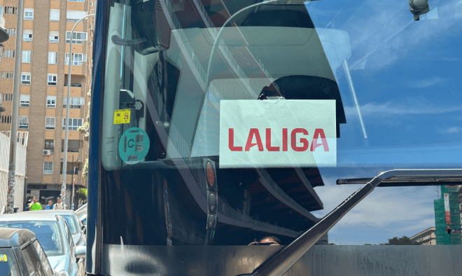 Autobús del Levante en Mestalla