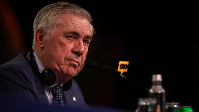 Carlo Ancelotti en su primera rueda de prensa como seleccionador (Europa Press)