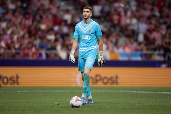 Joan García, durante un partido del Espanyol (Foto: Cordon Press).