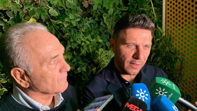 Rafael Gordillo y Joaquín Sánchez, en Wroclaw.