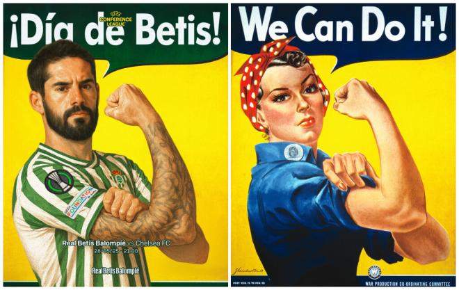 Cartel del Real Betis y 'We Can Do It!'