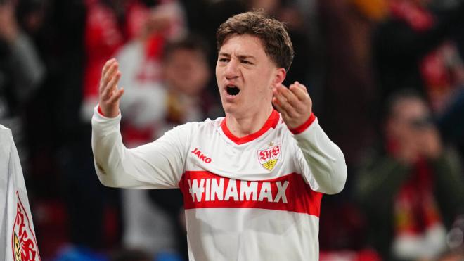 Angelo Stiller tiene apoyos en el Real Madrid para su fichaje (foto: Cordon Press).