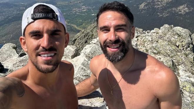 Dani Ceballos y Dani Carvajal en una ruta por la Bola del Mundo (Foto: @danifuli10 en Instagram)
