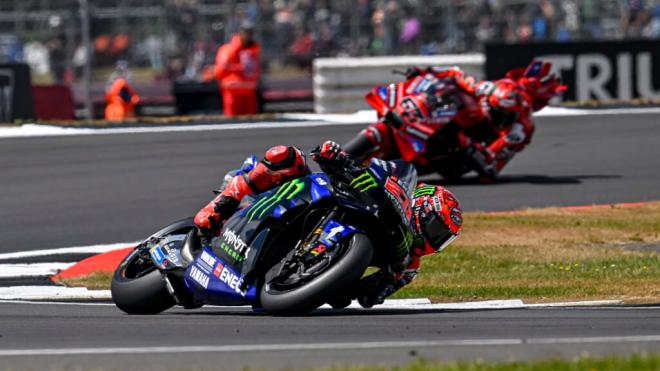 Fabio Quartararo, durante el Gran Premio de Silverstone (Foto: Yamaha).