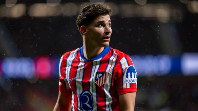 Julián Álvarez durante un partido con el Atlético de Madrid (Fuente: Cordon Press)