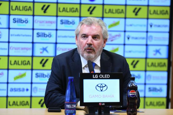 Manuel Vizcaíno, en sala de prensa (Foto: CCF).