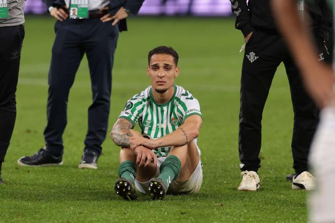 Antony, decepcionado tras el Betis-Chelsea (Foto: Cordon Press).