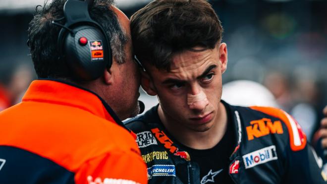 Pedro Acosta, durante el Gran Premio de Silverstone (Foto: KTM).