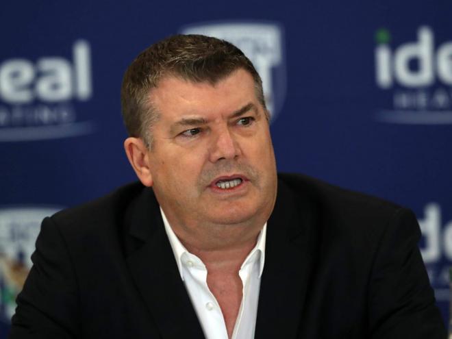 Ron Gourlay en su etapa en el West Bromwich