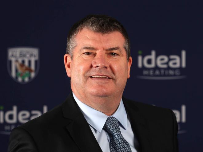 Ron Gourlay en su etapa en el West Bromwich