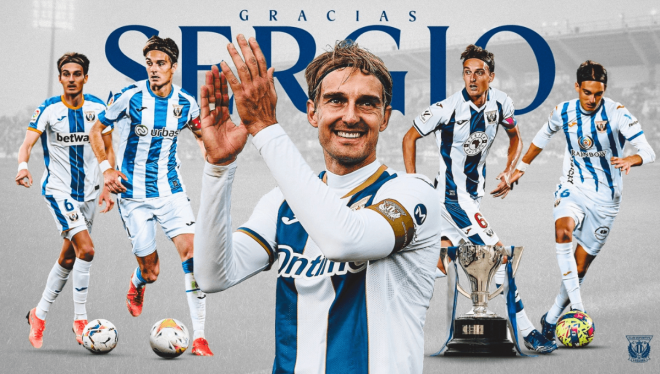 Sergio González dice adiós al Leganés (Foto: Leganés).