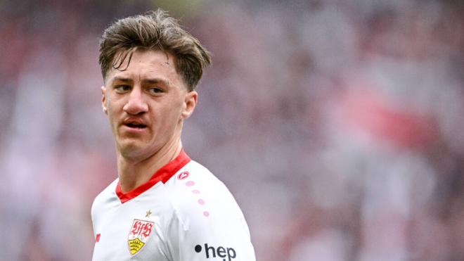 Angelo Stiller durante un partido del Stuttgart (Fuente: Cordon Press)