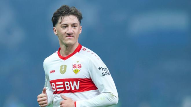 Angelo Stiller durante un partido con el Stuttgart (Fuente: Cordon Press)