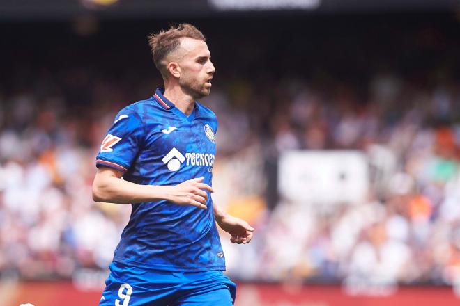 Borja Mayoral, durante un partido del Getafe (Foto: Cordon Press).
