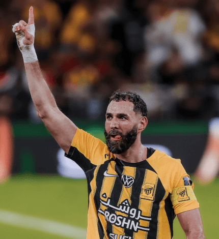 Karim Benzema en la final de la Copa de Arabia (Foto: X)