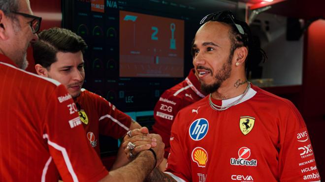 Lewis Hamilton, en el Gran Premio de Montmeló (Foto: Ferrari).