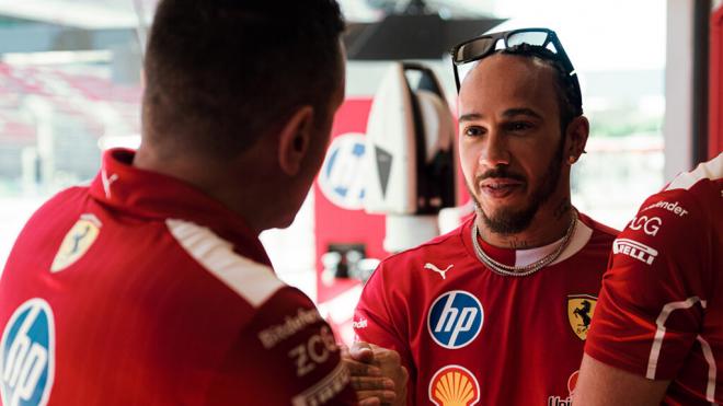 Lewis Hamilton, en el Gran Premio de Montmeló (Foto: Ferrari).