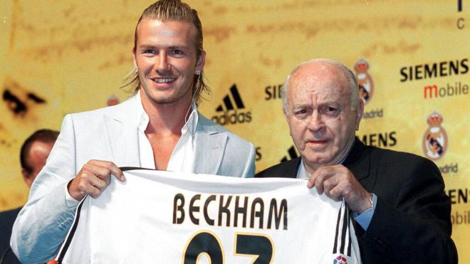 David Beckham en su presentación con el Real Madrid (Cordon Press)