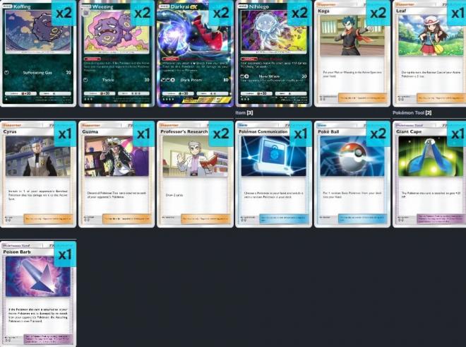 El poder del veneno es aún más relevante con Nihilego y Darkrai.