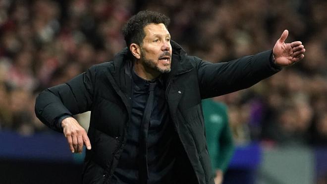 Simeone, en un partido del Atlético de Madrid (Cordon Press)
