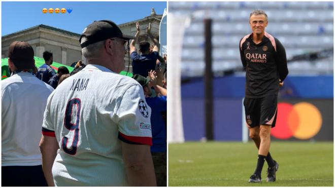 El emotivo gesto de los aficionados del PSG con la camiseta de Xana, la hija de Luis Enrique.