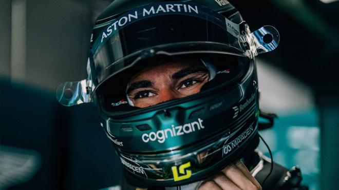 Lance Stroll, durante el Gran Premio de España (Foto: Aston Martin).