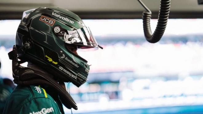 Lance Stroll, durante el GP de España (Foto: Aston Martin).