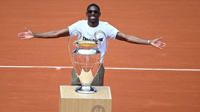 Dembélé en Roland Garros con la Champions (Cordon Press)