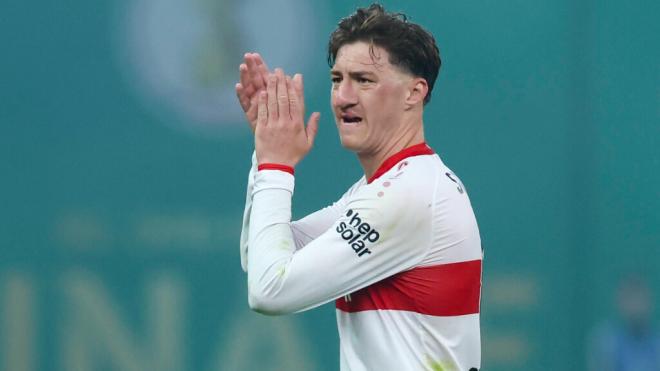 Angelo Stiller, en un partido con el Stuttgart (Foto: Cordon Press)